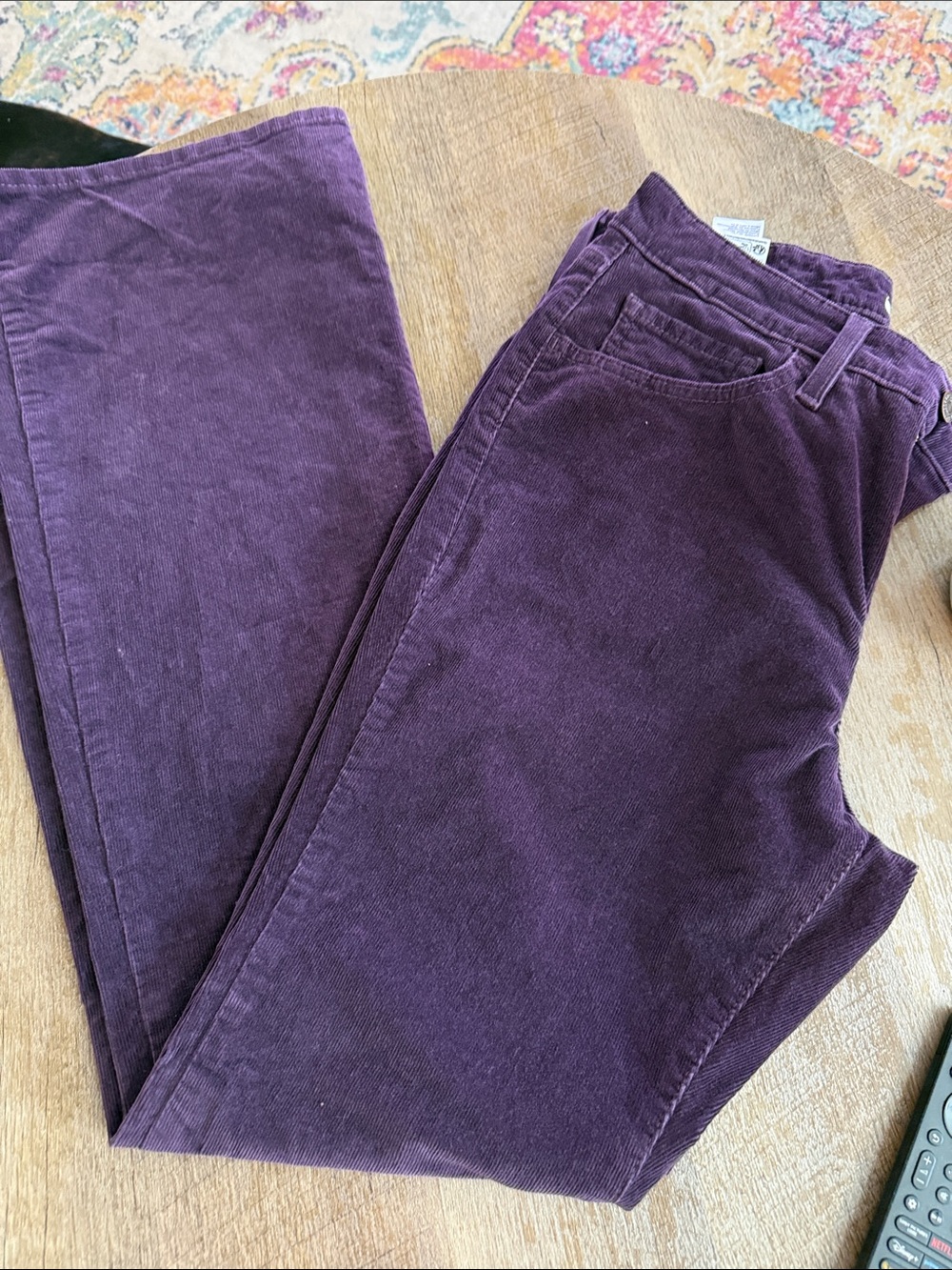 Levi's Deep Purple Wide-Leg Corduroy Jeans